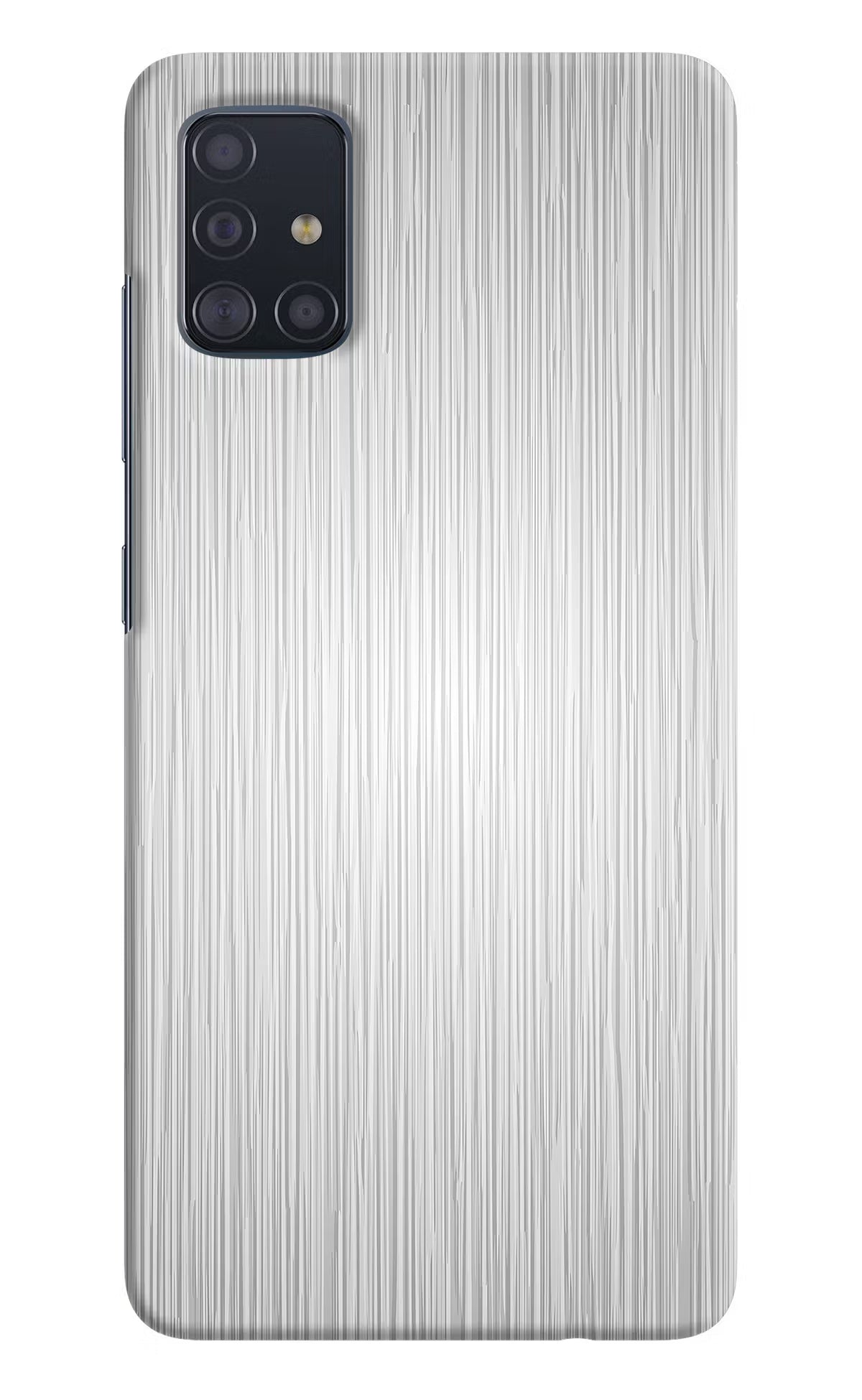 Wooden Grey Texture Samsung A51 Hard Case Back Cover by Casekaro