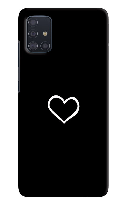 Heart Samsung A51 Hard Case Back Cover by Casekaro