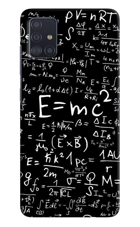 Physics Formula Samsung A51 Hard Case Back Cover by Casekaro