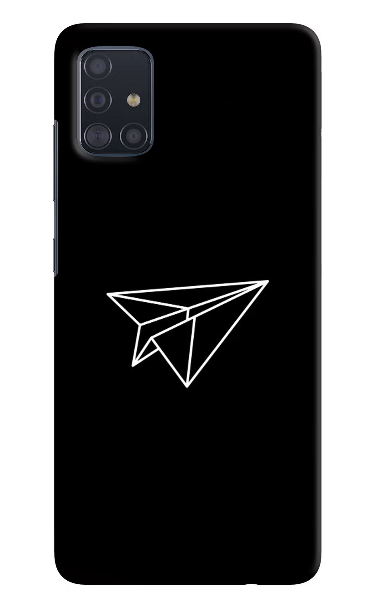 Paper Plane White Samsung A51 Hard Case Back Cover by Casekaro