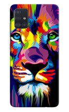 Lion Samsung A51 Hard Case Back Cover by Casekaro