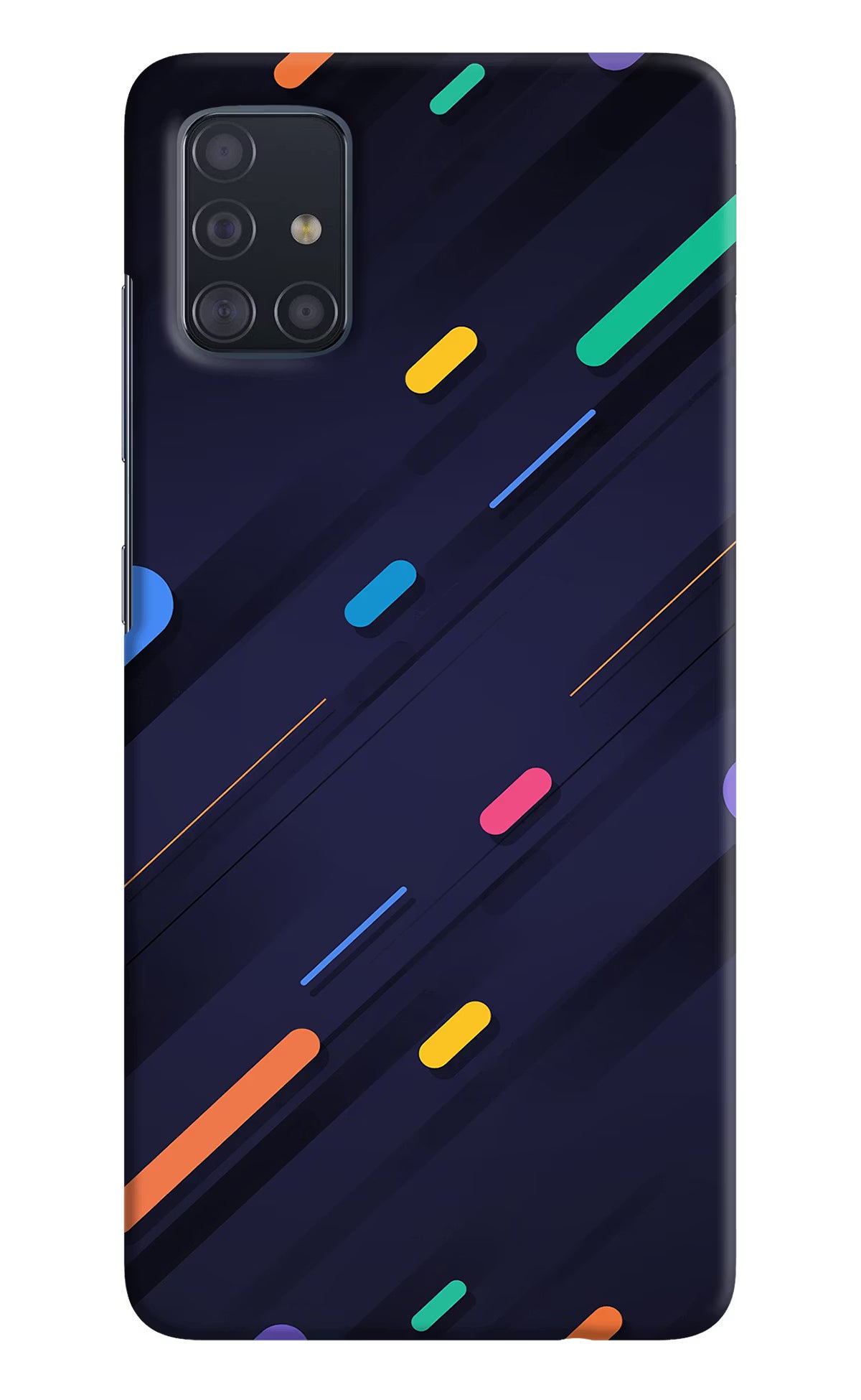 Abstract Design Samsung A51 Hard Case Back Cover by Casekaro