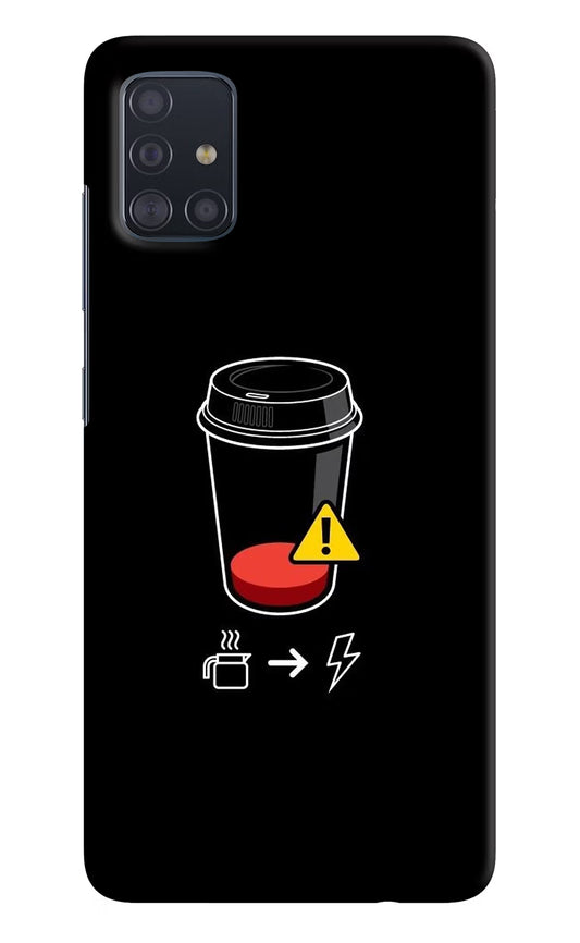 Coffee Samsung A51 Hard Case Back Cover by Casekaro