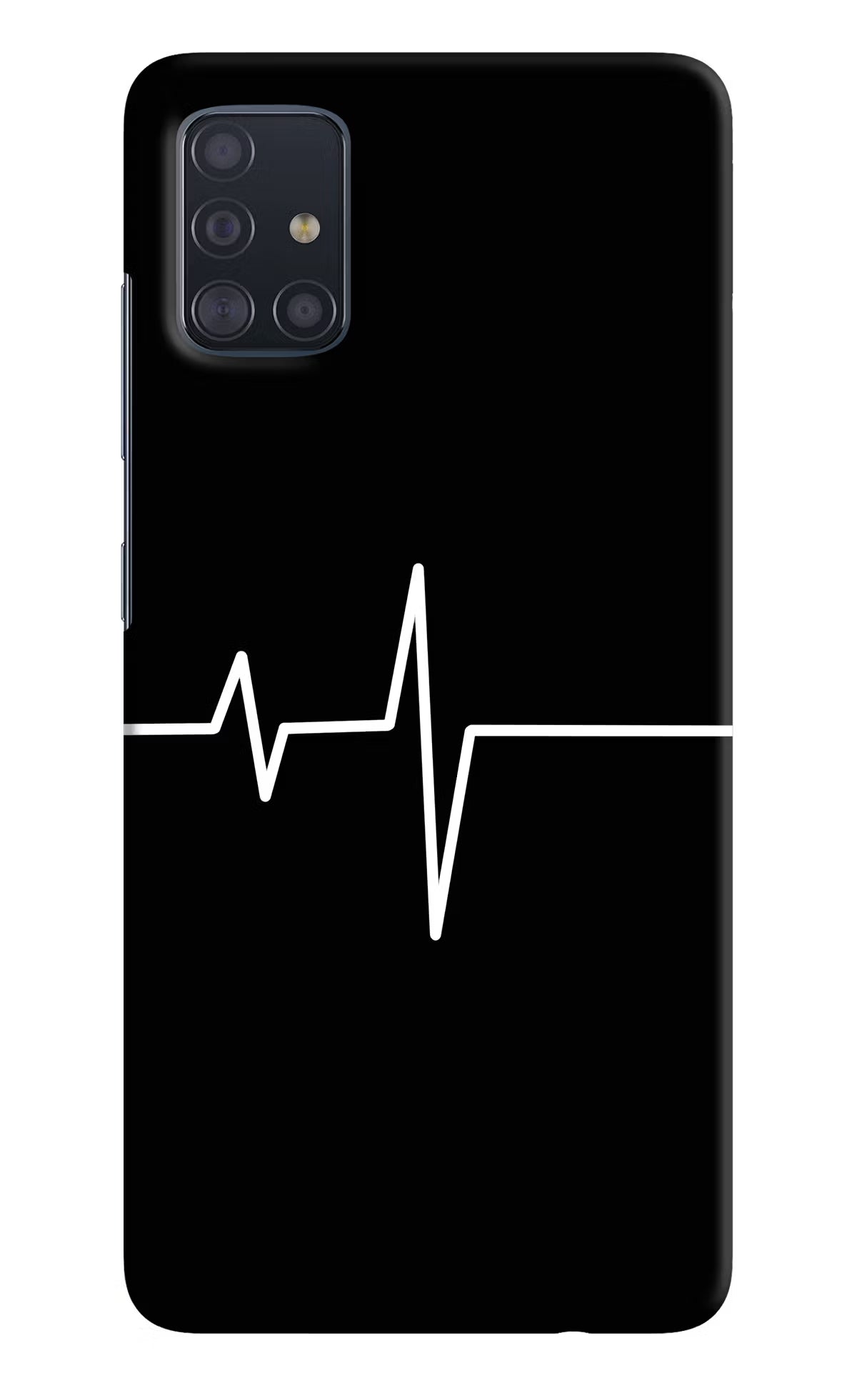 Heart Beats Samsung A51 Hard Case Back Cover by Casekaro