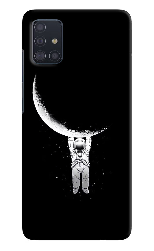 Moon Space Samsung A51 Hard Case Back Cover by Casekaro