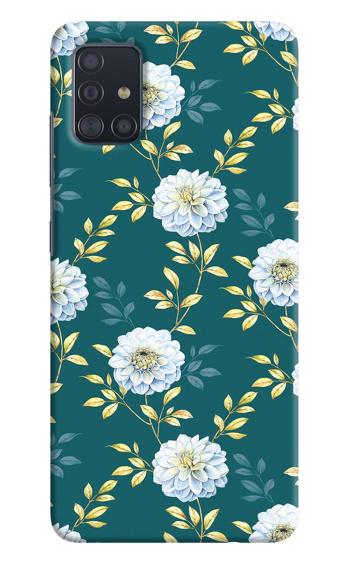 Flowers Samsung A51 Hard Case Back Cover by Casekaro