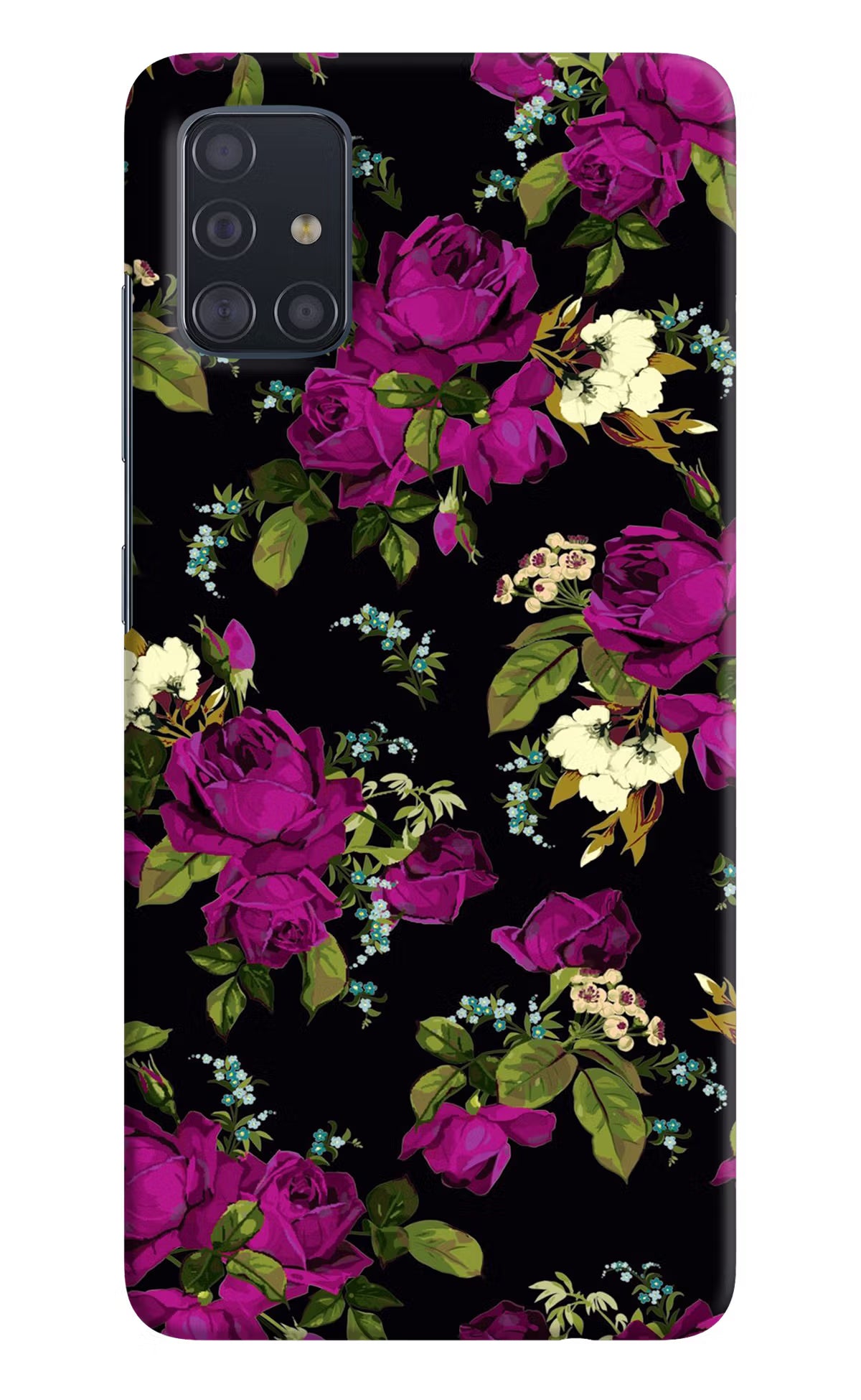 Flowers Samsung A51 Hard Case Back Cover by Casekaro
