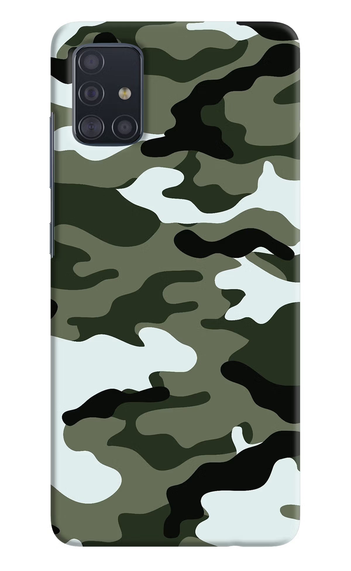 Camouflage Samsung A51 Hard Case Back Cover by Casekaro