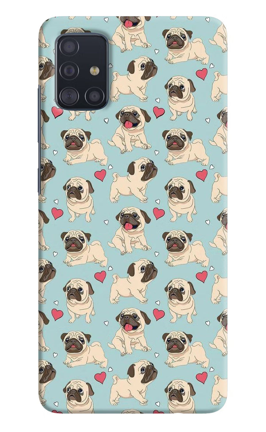 Pug Dog Samsung A51 Back Cover, Hard case