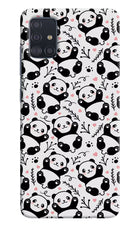 Cute Panda Samsung A51 Hard Case Back Cover by Casekaro