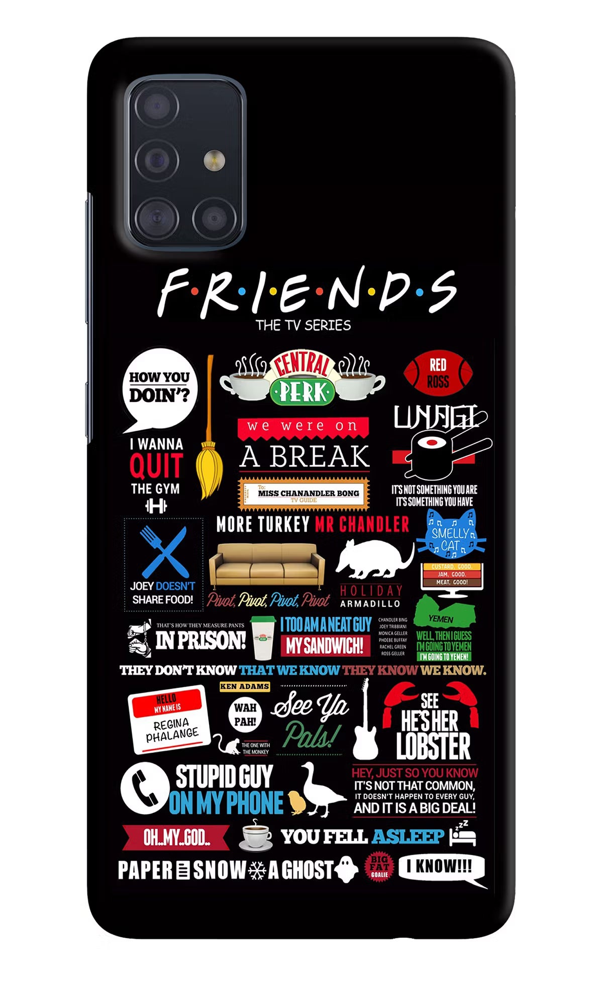 FRIENDS Samsung A51 Hard Case Back Cover by Casekaro
