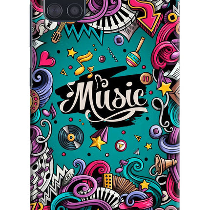 Music Graffiti Samsung A51 Hard Case Back Cover by Casekaro