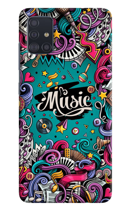 Music Graffiti Samsung A51 Hard Case Back Cover by Casekaro