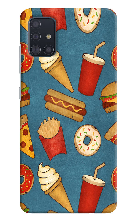 Foodie Samsung A51 Hard Case Back Cover by Casekaro