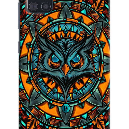 Angry Owl Art Samsung A51 Hard Case Back Cover by Casekaro