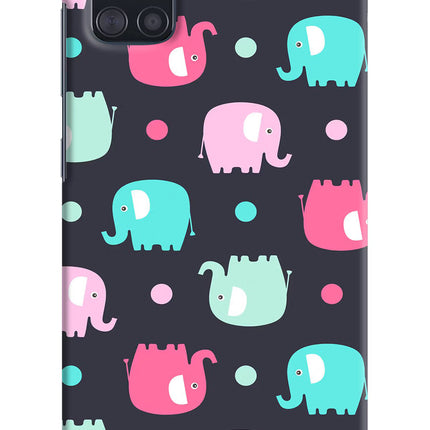 Elephants Samsung A51 Hard Case Back Cover by Casekaro