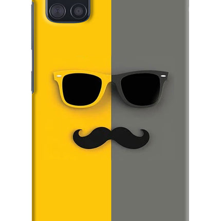 Sunglasses with Mustache Samsung A51 Hard Case Back Cover by Casekaro