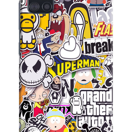 Sticker Bomb Samsung A51 Hard Case Back Cover by Casekaro
