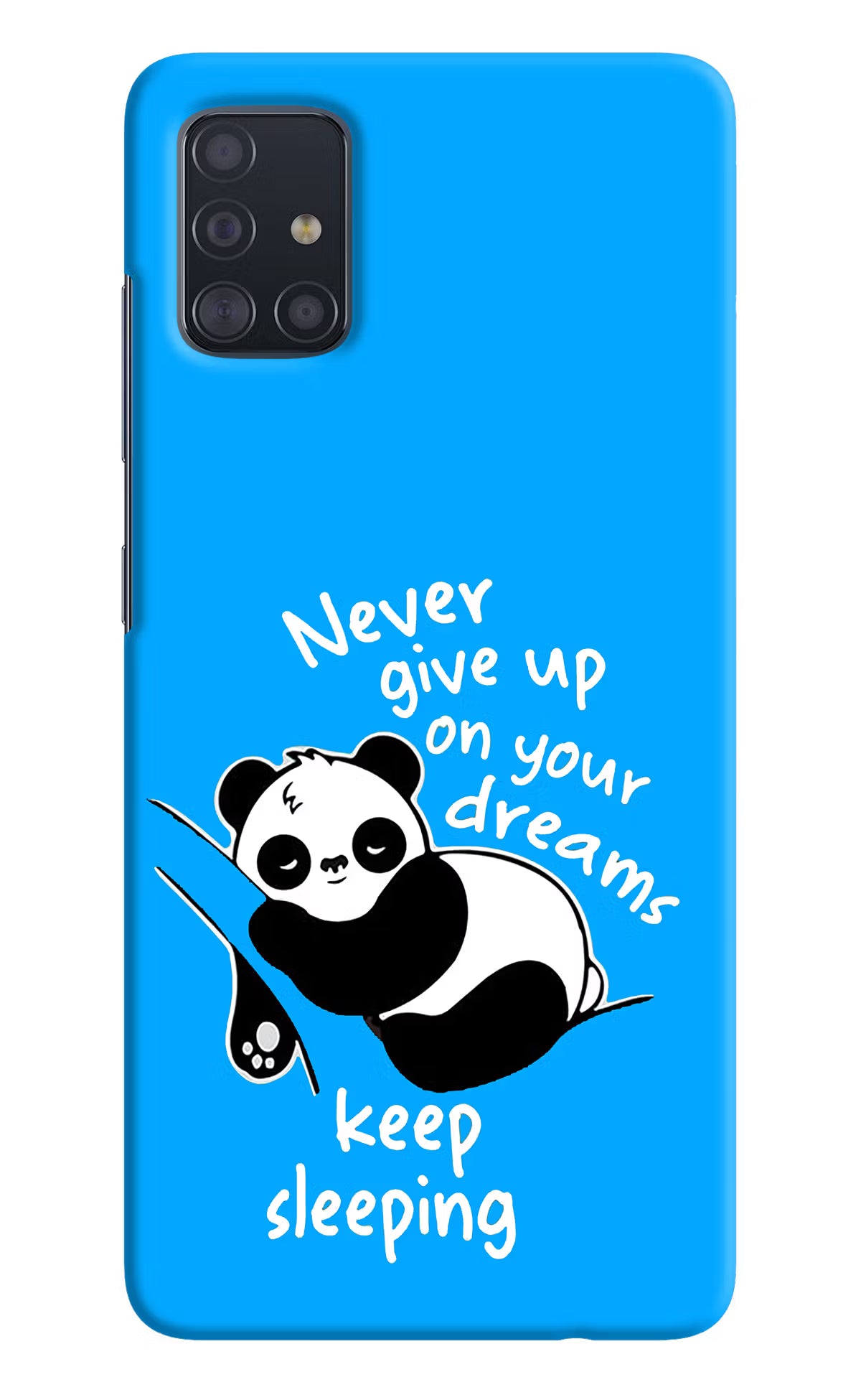 Keep Sleeping Samsung A51 Hard Case Back Cover by Casekaro