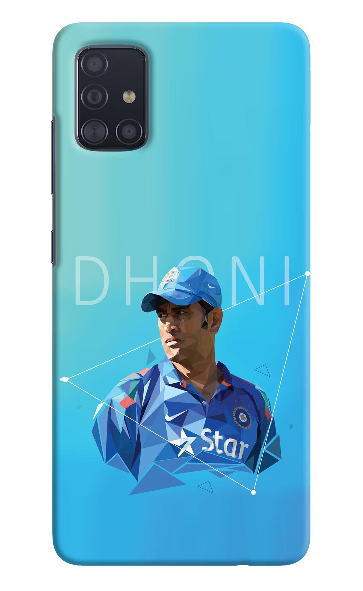 Dhoni Artwork Samsung A51 Hard Case Back Cover by Casekaro