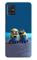 Minion Laughing Samsung A51 Hard Case Back Cover by Casekaro
