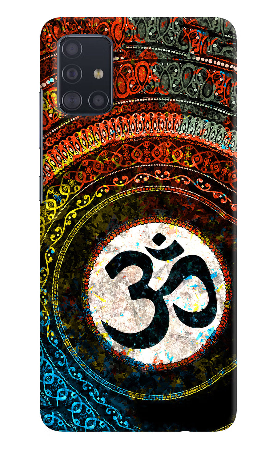 Om Cultural Samsung A51 Back Cover, Hard case
