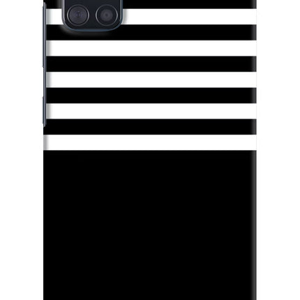 Black and White Print Samsung A51 Hard Case Back Cover by Casekaro