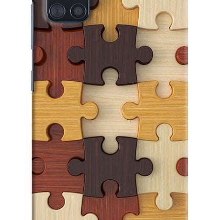 Wooden Puzzle Samsung A51 Hard Case Back Cover by Casekaro