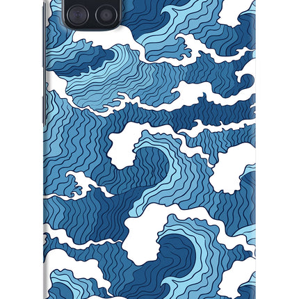 Blue Waves Samsung A51 Hard Case Back Cover by Casekaro