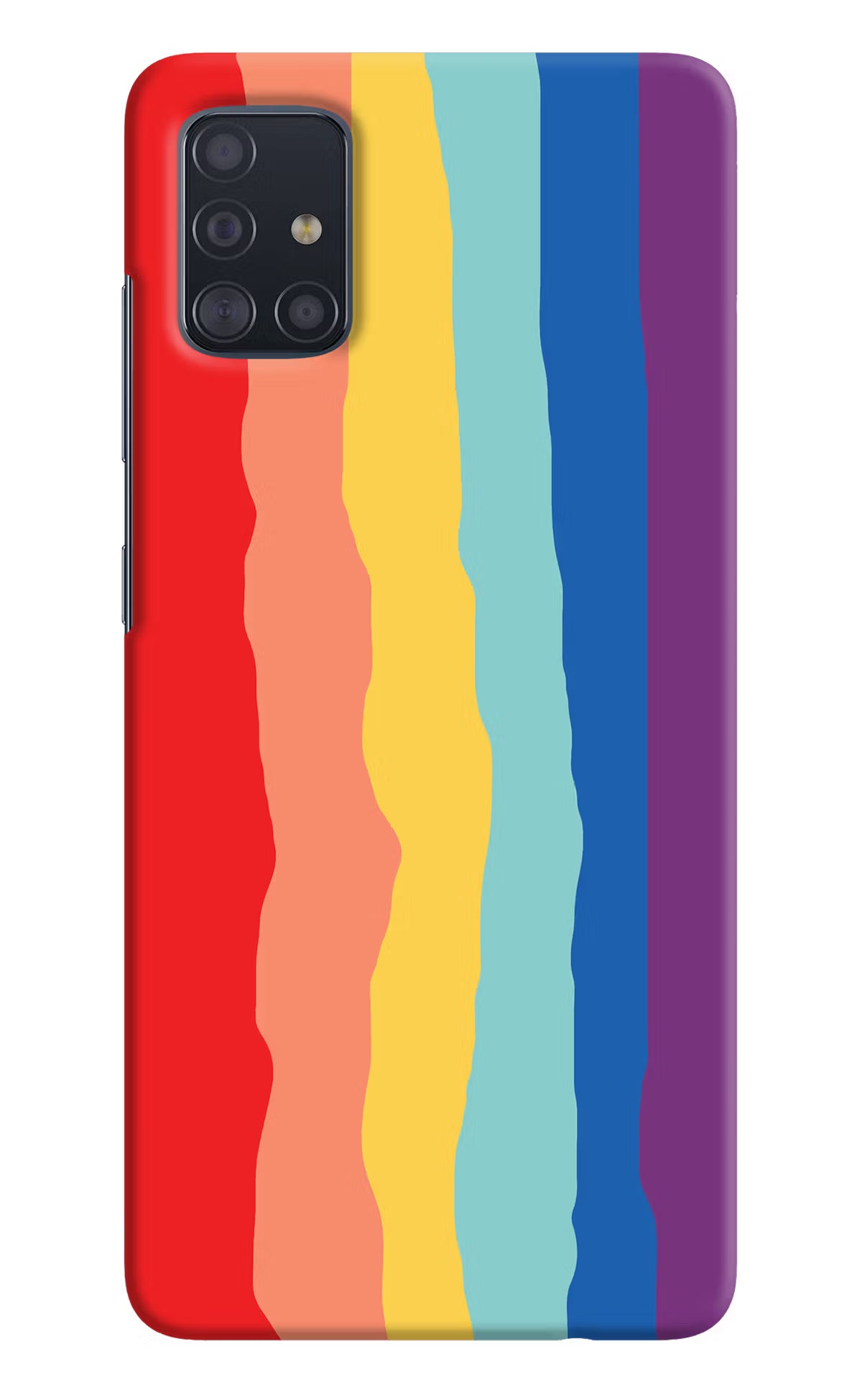 Rainbow Samsung A51 Hard Case Back Cover by Casekaro