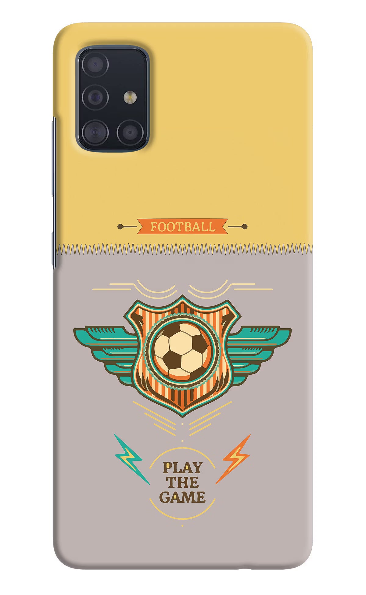 Football Samsung A51 Hard Case Back Cover by Casekaro