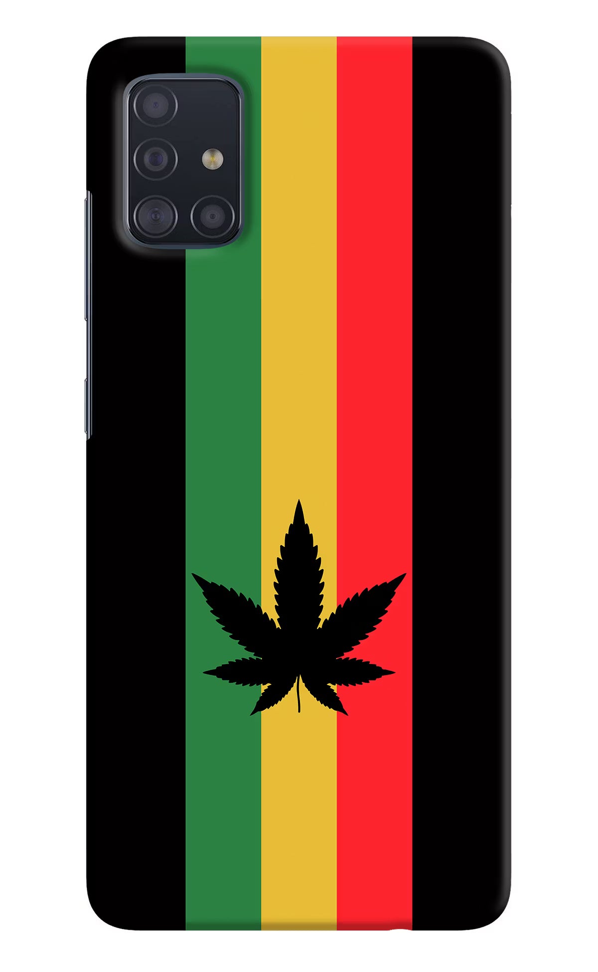 Weed Flag Samsung A51 Hard Case Back Cover by Casekaro