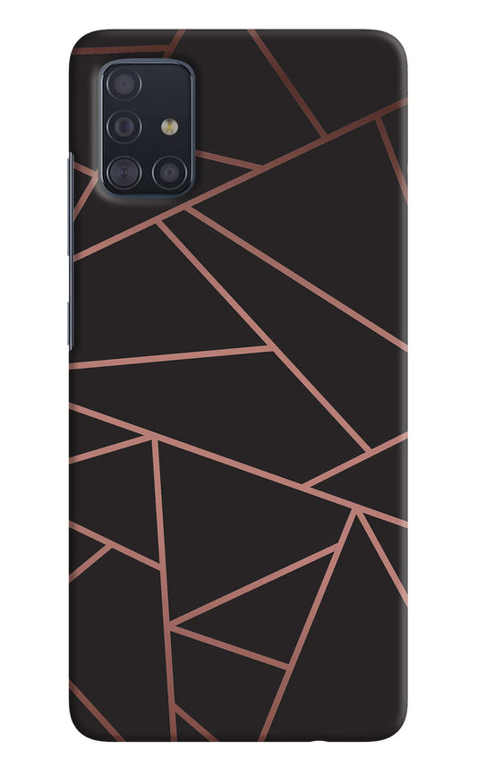 Geometric Pattern Samsung A51 Hard Case Back Cover by Casekaro