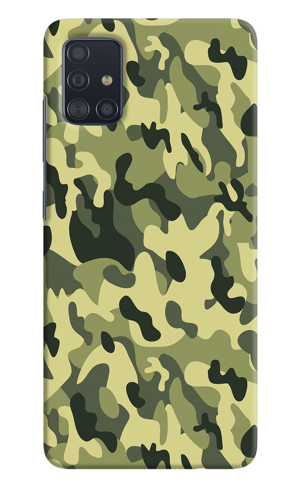 Camouflage Samsung A51 Hard Case Back Cover by Casekaro
