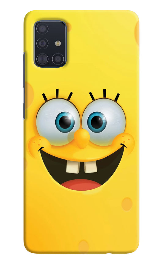 Sponge 1 Samsung A51 Hard Case Back Cover by Casekaro