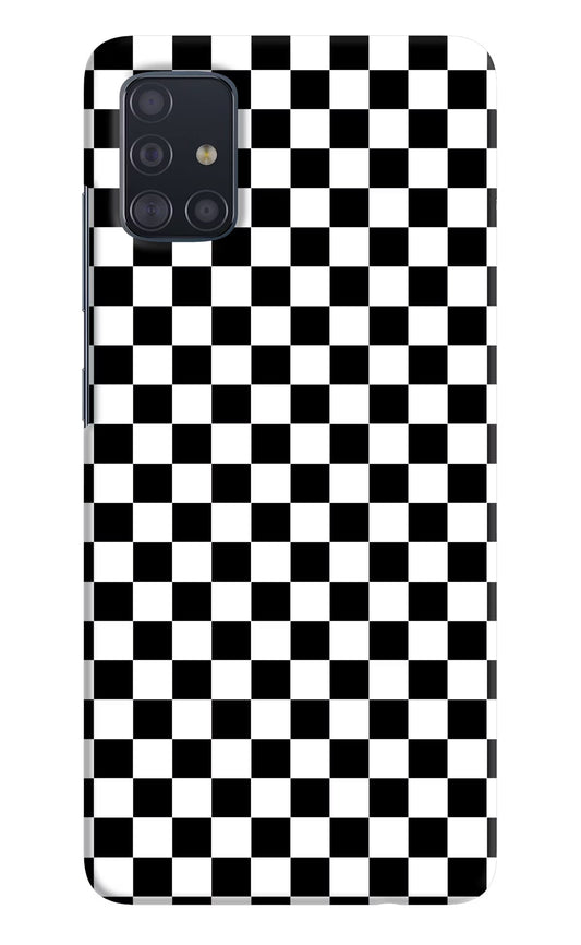 Chess Board Samsung A51 Hard Case Back Cover by Casekaro