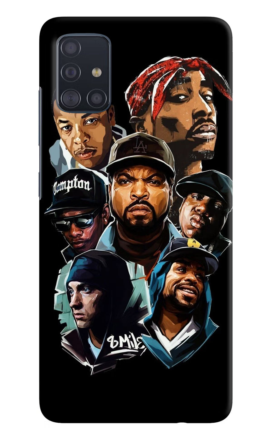 Rappers Samsung A51 Back Cover, Hard case