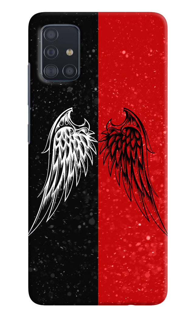 Wings Samsung A51 Hard Case Back Cover by Casekaro