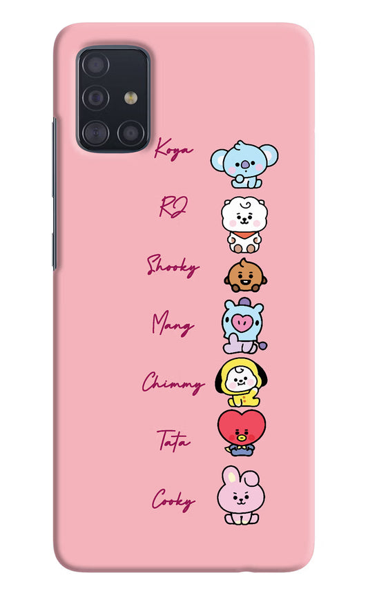 BTS names Samsung A51 Hard Case Back Cover by Casekaro