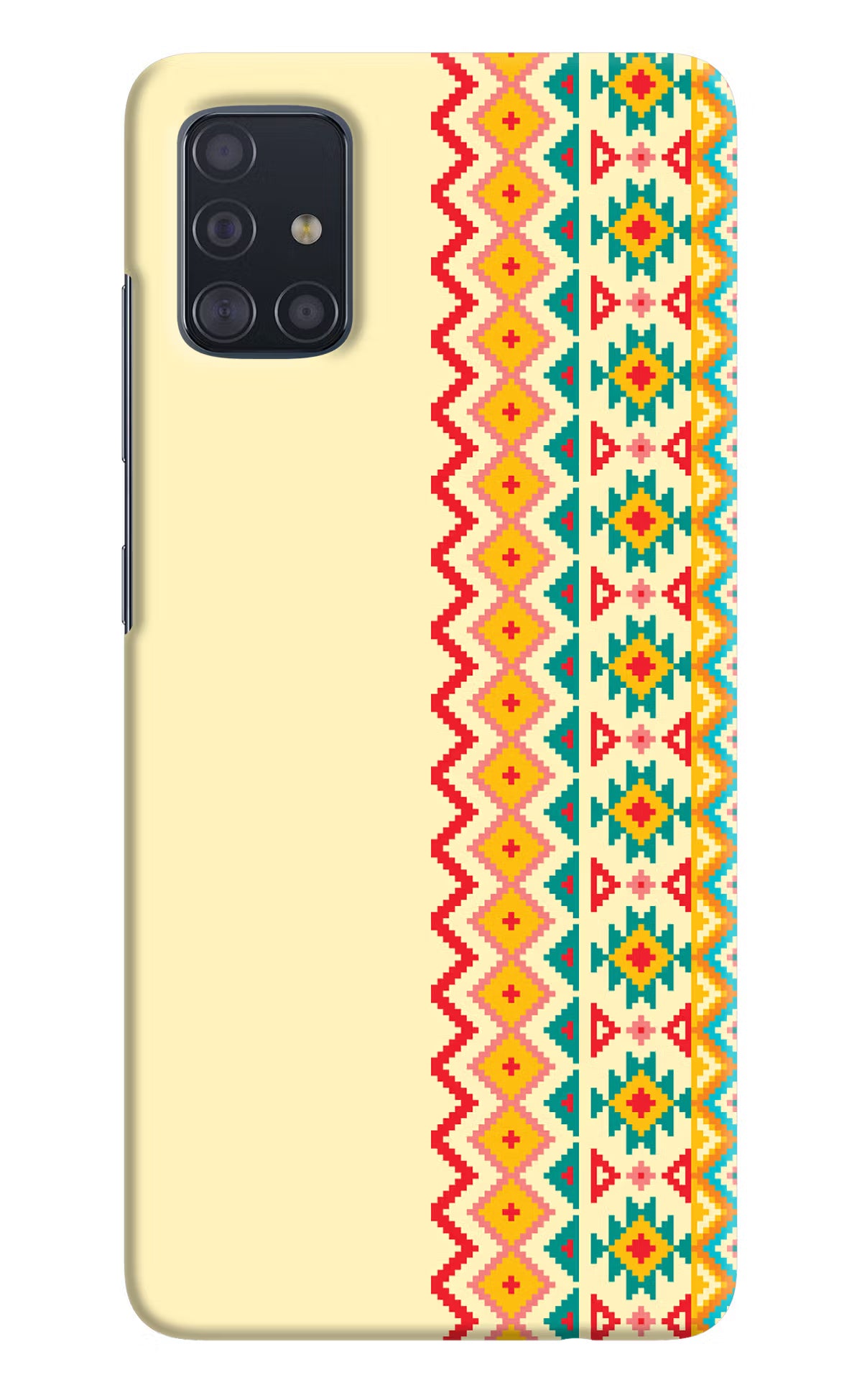Ethnic Seamless Samsung A51 Hard Case Back Cover by Casekaro