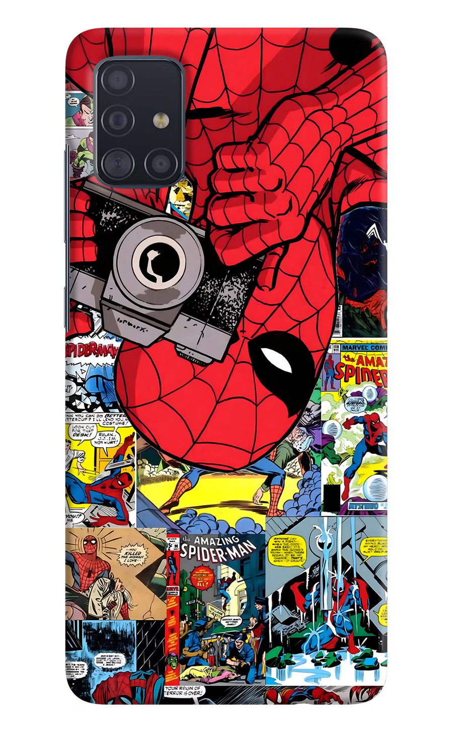 Spider Man Samsung A51 Back Cover, Hard case