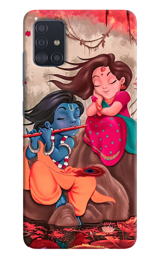 Radhe Krishna Samsung A51 Hard Case Back Cover by Casekaro