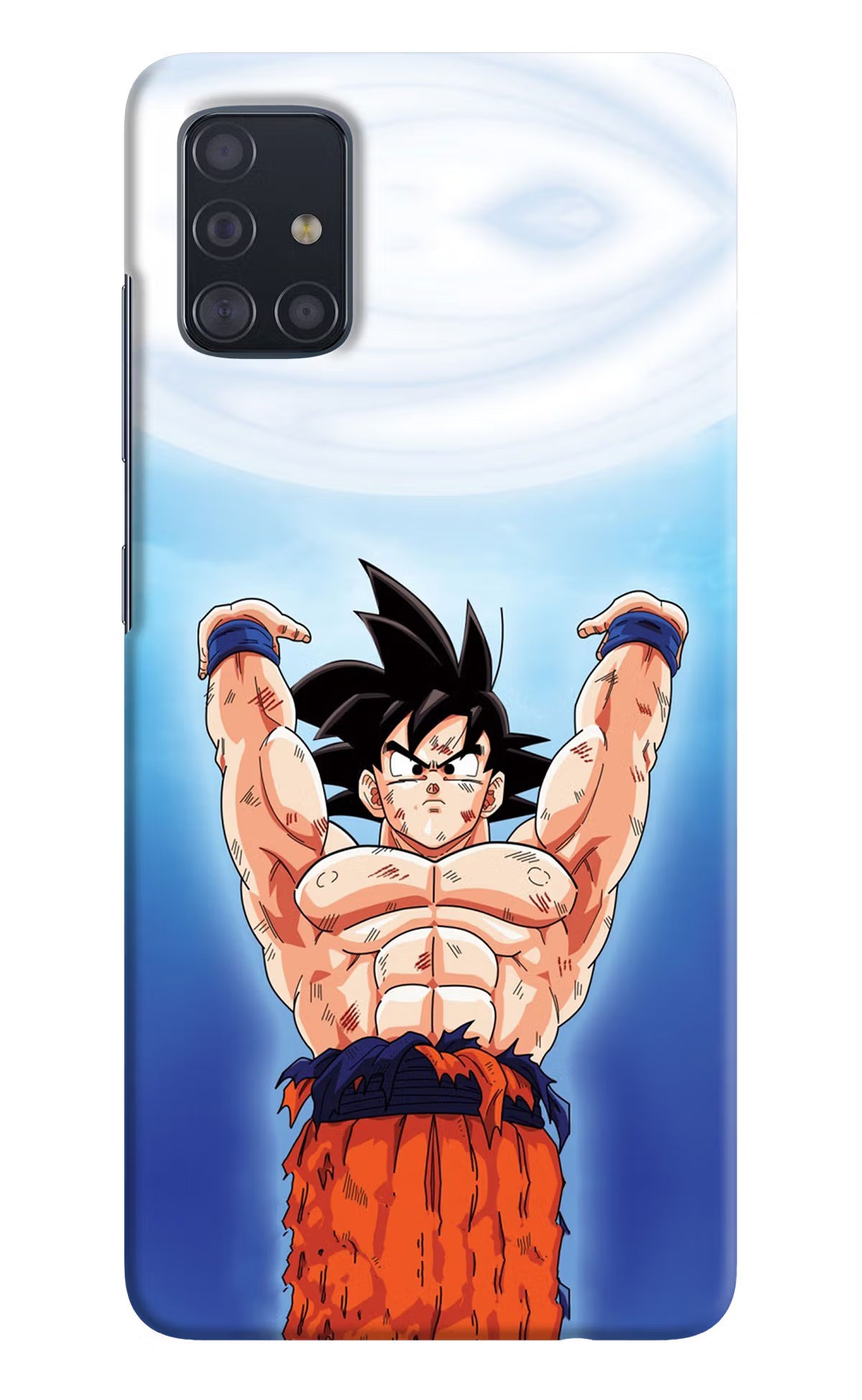Goku Power Samsung A51 Hard Case Back Cover by Casekaro