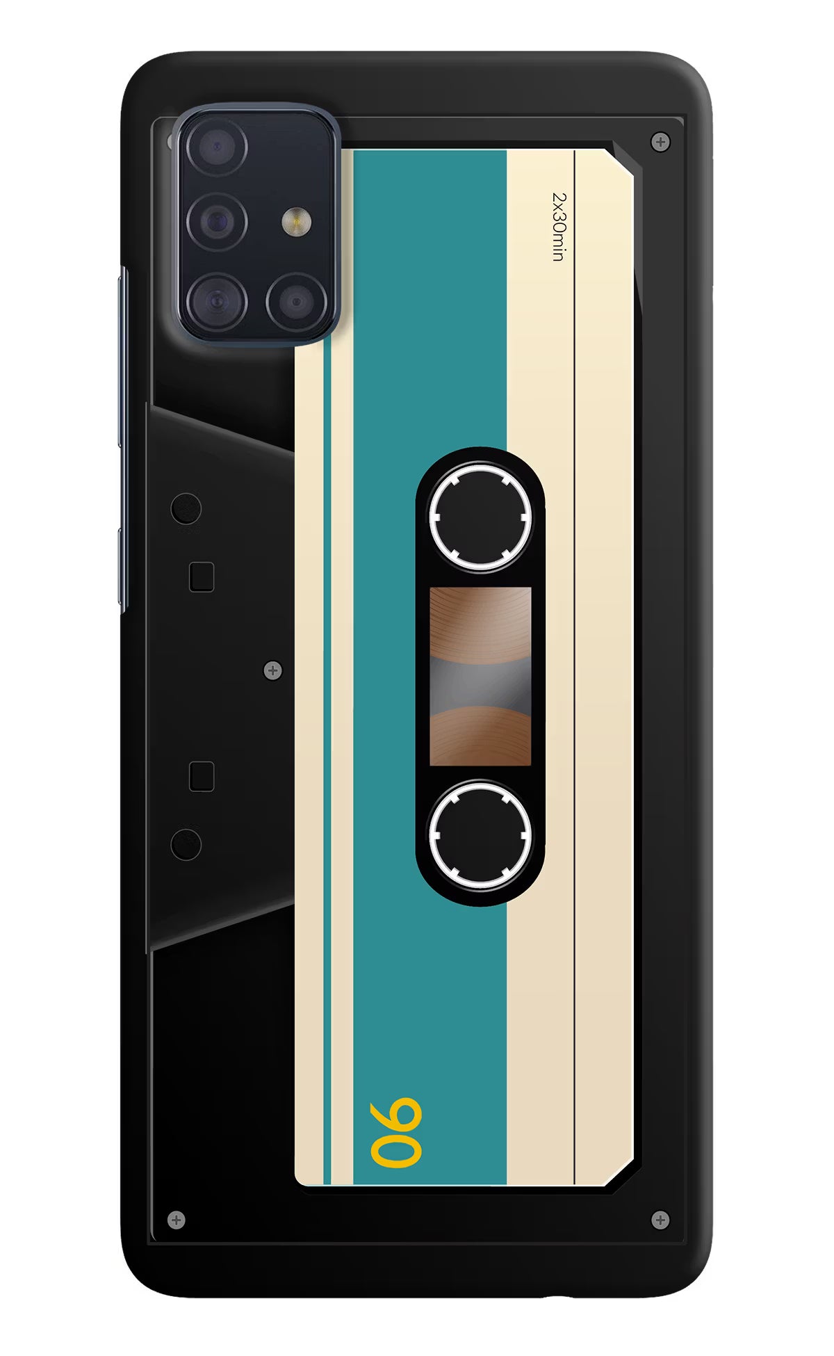 Cassette Samsung A51 Hard Case Back Cover by Casekaro