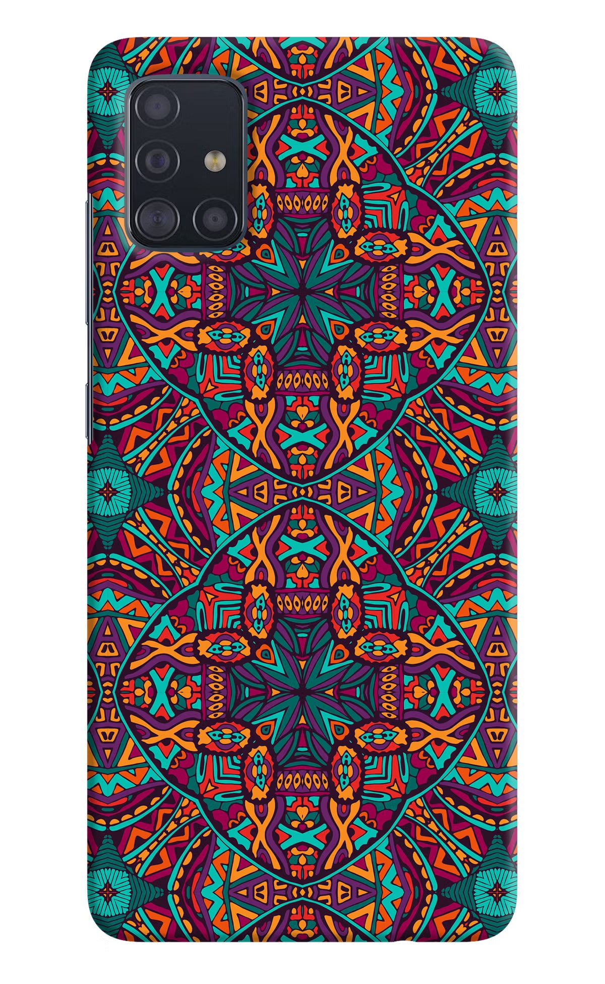 Colour Mandala Samsung A51 Hard Case Back Cover by Casekaro