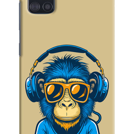Monkey Headphone Samsung A51 Hard Case Back Cover by Casekaro