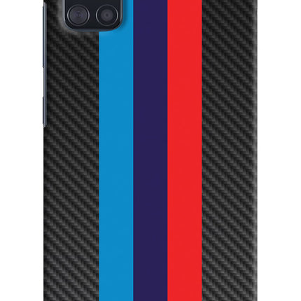 BMW Stripes Pattern Samsung A51 Hard Case Back Cover by Casekaro