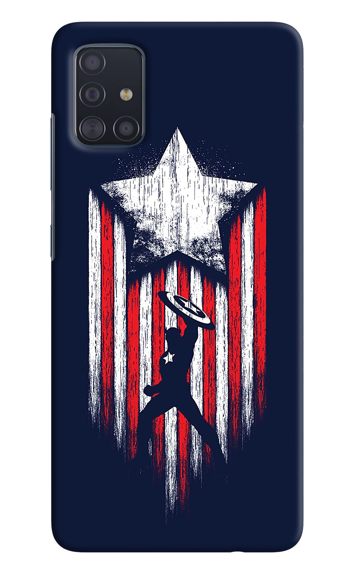 Captain America Marvel Art Samsung A51 Back Cover