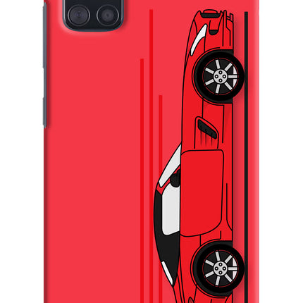 Red Velocity Samsung A51 Hard Case Back Cover by Casekaro