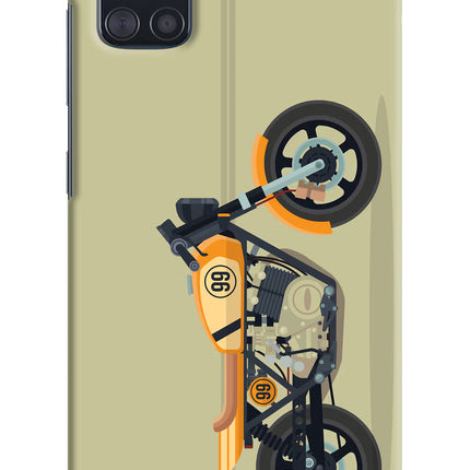 Vertical Speedster Samsung A51 Hard Case Back Cover by Casekaro